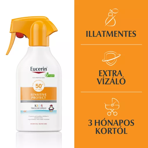 Eucerin Sun Sensitive Protect Gyermek napozó spray SPF50+ 250 ml