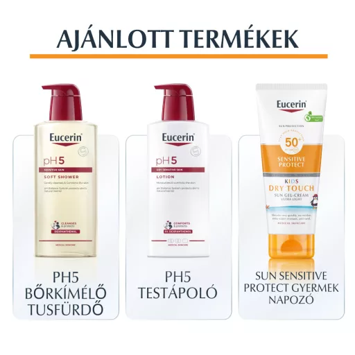 Eucerin Sun Kids Sensitive Protect Dry Touch gyermek napozó gél-krém SPF50+ 200 ml