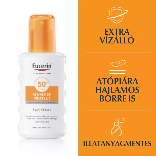 Eucerin Sun Sensitive Protect napozó spray SPF50+ 200 ml