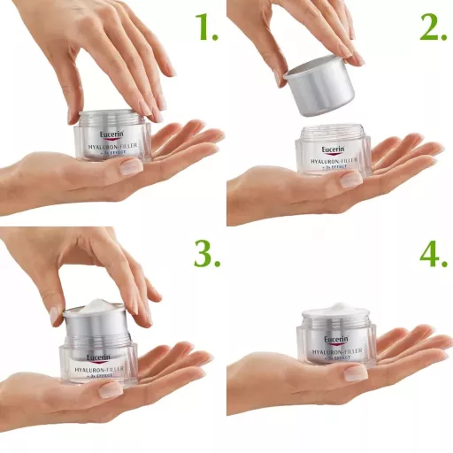 Eucerin Hyaluron-Filler ráncfeltöltő nappali arckrém SPF15 öko-utántöltő 50 ml