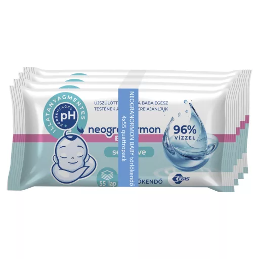 Neogranormon Baby Sensitive törlőkendő 220 db (4 x 55)