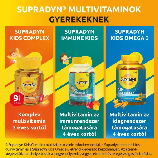 Supradyn Kids Complex multivitamin gyümölcs ízű zselécukor 60 db