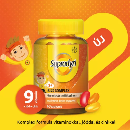 Supradyn Kids Complex multivitamin gyümölcs ízű zselécukor 60 db