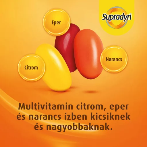 Supradyn Kids Complex multivitamin gyümölcs ízű zselécukor 60 db