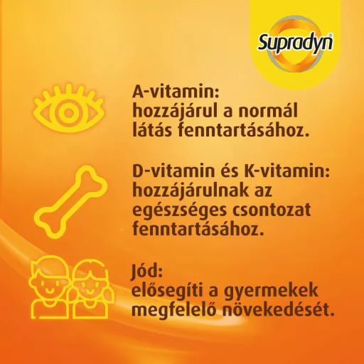 Supradyn Kids Complex multivitamin gyümölcs ízű zselécukor 60 db