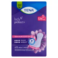 TENA Lady Protect+ Maxi Night inkontinencia betét 12 db