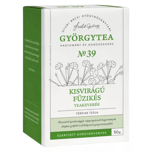 Györgytea kisvirágú füzikés szálas teakeverék - férfiak teája 50 g