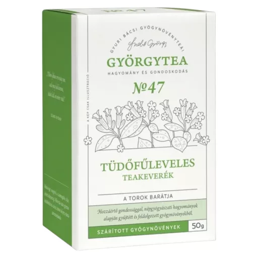 Györgytea tüdőfűleveles szálas teakeverék - a torok barátja 50 g