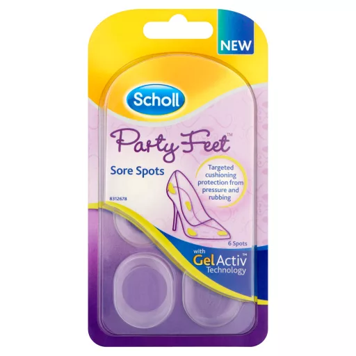 Scholl Party Feet gélpárna az érzékeny pontokhoz 6 db 
