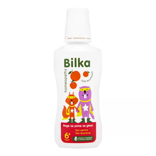 Bilka homeopátiás Organic 6+ gyermek szájvíz mandarin ízesítéssel 250 ml