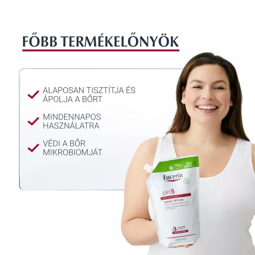 Eucerin pH5 folyékony mosakodószer öko-utántöltő 750 ml