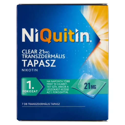 NiQuitin Clear 21 mg transzdermális tapasz 7 db