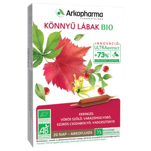 Arkofluids Bio Könnyű lábak ivóampulla 20 db
