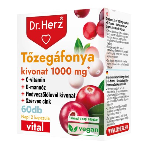 Dr. Herz Tőzegáfonya kivonat 1000 mg kapszula 60 db