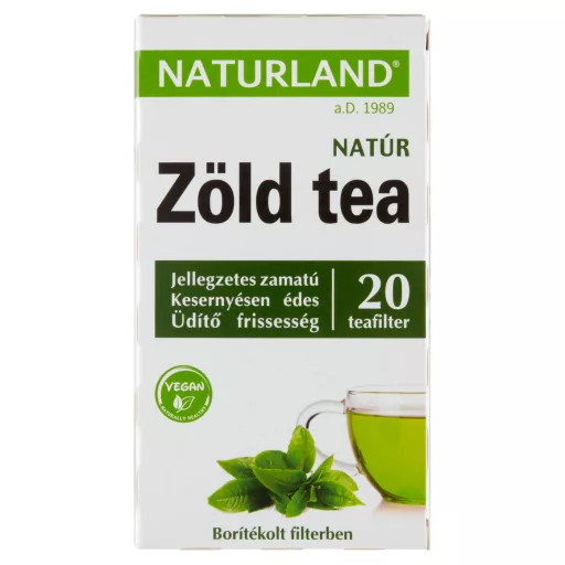 Naturland natúr zöld tea filteres tea 20 db