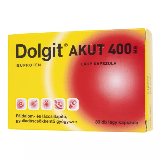 Dolgit Akut 400 mg lágy kapszula 30 db