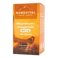   Nordvital magnézium-biszglicinát 800 mg + B6-vitamin kapszula 90 db