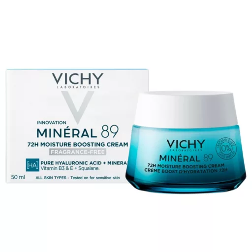 Vichy Minéral 89 72H hidratáló arckrém illatmentes 50 ml