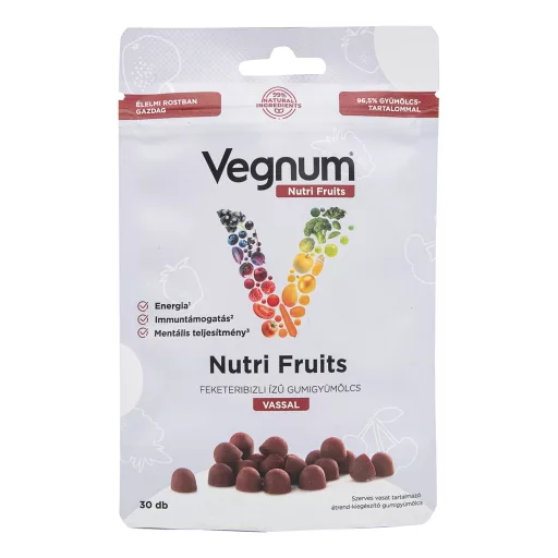 Vegnum NutriFruits feketeribizli gumigyümölcs vassal 30 db