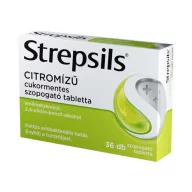 Strepsils citromízű cukormentes szopogató tabletta 36 db