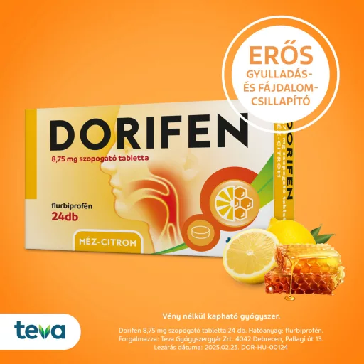 Dorifen 8,75 mg szopogató tabletta 24 db