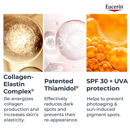 Eucerin Hyaluron-Filler + Elasticity bőrtömörséget regeneráló nappali arckrém Rose SPF30 50 ml