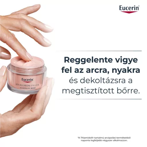 Eucerin Hyaluron-Filler + Elasticity bőrtömörséget regeneráló nappali arckrém Rose SPF30 50 ml