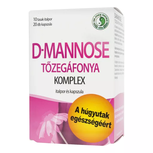 Dr. Chen D-Mannose tőzegáfonya komplex italpor és kapszula 10 + 20 db