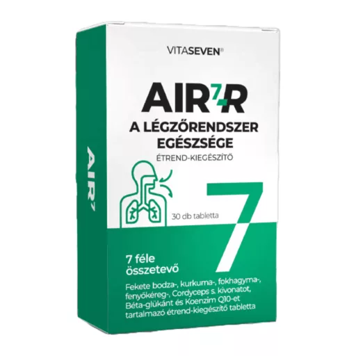 Air7-R tabletta a légzőrendszer támogatására 30 db