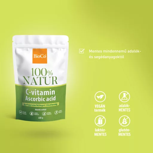 BioCo 100% Natur C-vitamin tasakos por 400 g