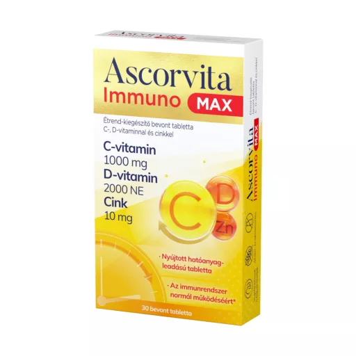 Ascorvita Immuno max bevont tabletta 30 db