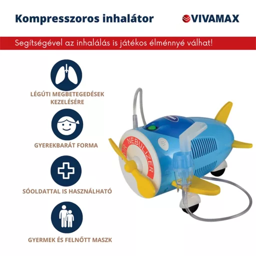 Vivamax kompresszoros inhalátor „repülő” 