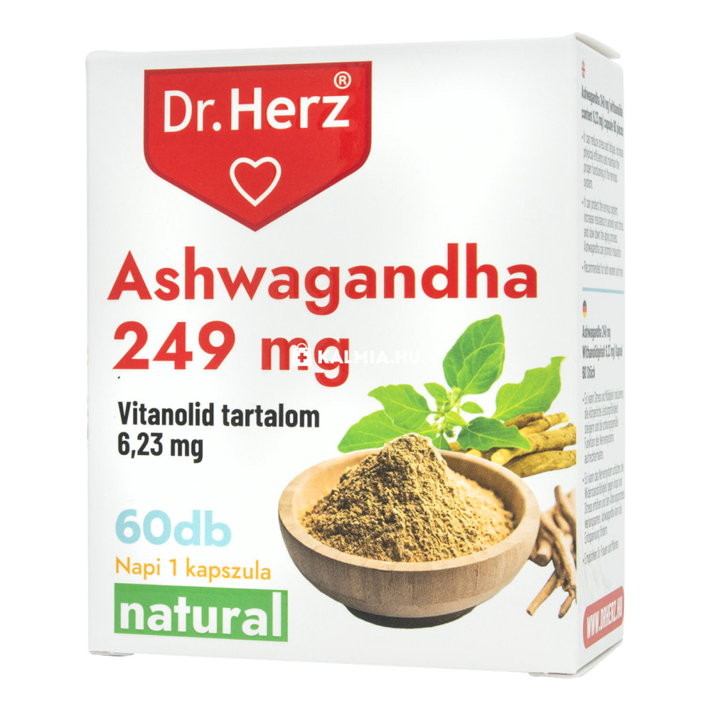 Dr. Herz Ashwagandha 249 mg kapszula 60 db - Online vásárlás