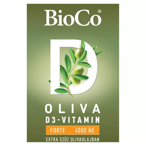 BioCo Oliva D3-vitamin Forte 4000NE lágyzselatin kapszula 60 db