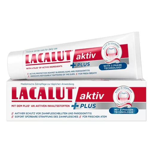 Lacalut aktiv Plus fogkrém 75 ml