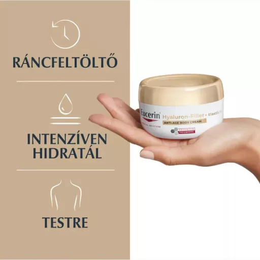 Eucerin Hyaluron-Filler + Elasticity bőrtömörséget regeneráló testápoló 200 ml