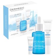 Dermedic Hydrain3 Hialuro Hidratáló arcápoló szépségcsomag 30 + 15 + 2,5 ml