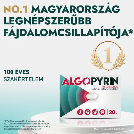 Algopyrin 500 mg filmtabletta 20 db