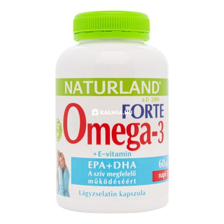 Naturland Omega-3 Forte Halolaj kapszula E-vitaminnal 60 db