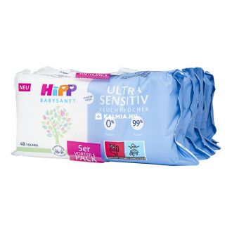   HiPP Babysanft Ultra Sensitive nedves törlőkendő 5 x 48 db