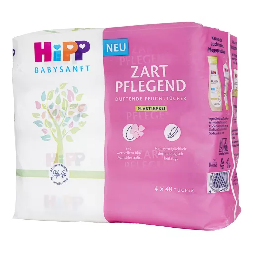 HiPP Babysanft Ultra Sensitive nedves törlőkendő 4 x 48 db