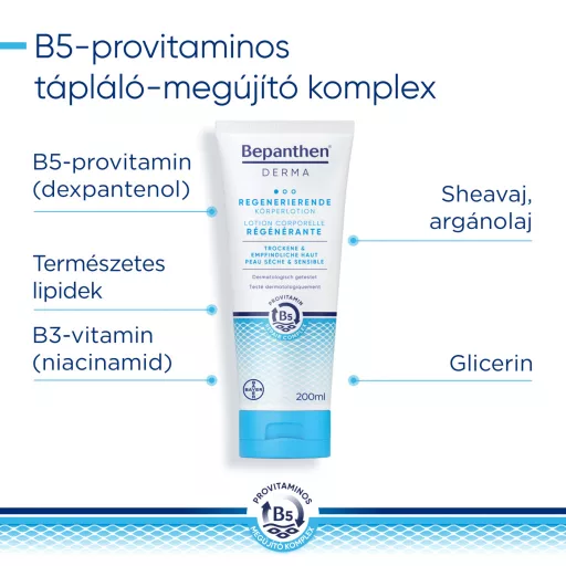 Bepanthen Derma bőrmegújító testápoló 200 ml