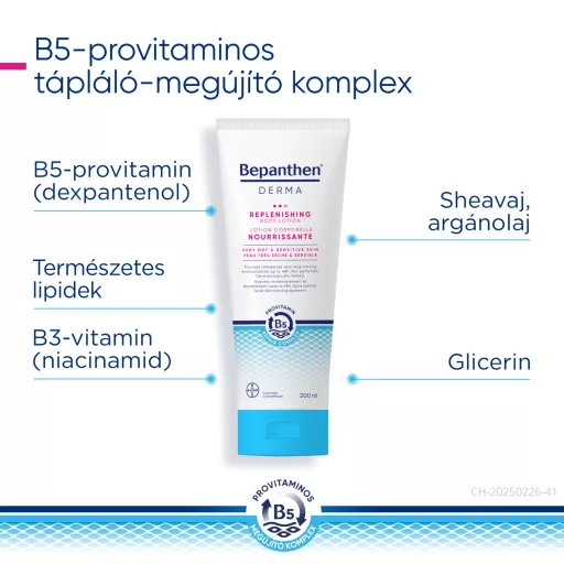 Bepanthen Derma tápláló testápoló 200 ml