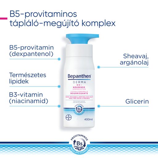 Bepanthen Derma tápláló testápoló 400 ml
