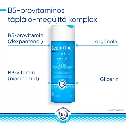 Bepanthen Derma bőrkímélő tusfürdő gél 200 ml