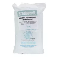   Bradosanit kétoldalas előszappanozott mosdatókesztyű 12 db