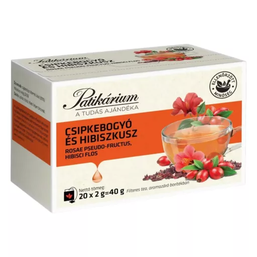 Patikárium csipkebogyó és hibiszkusz filteres tea 20 db