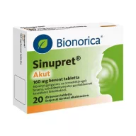 Sinupret Akut 160 mg bevont tabletta 20 db