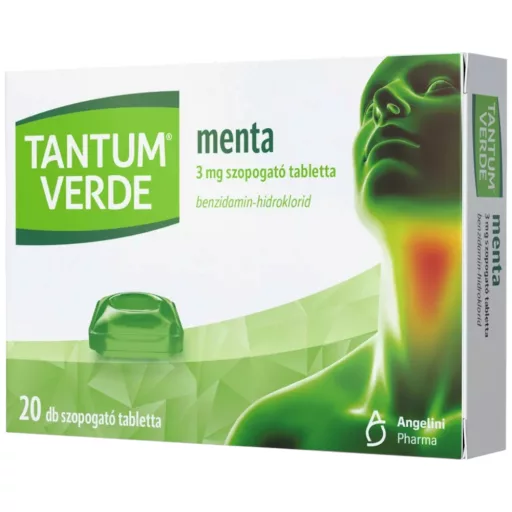 Tantum Verde Menta 3 mg szopogató tabletta 20 db