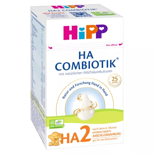 Hipp HA 2 Combiotik anyatej-kiegészítő tápszer 600 g